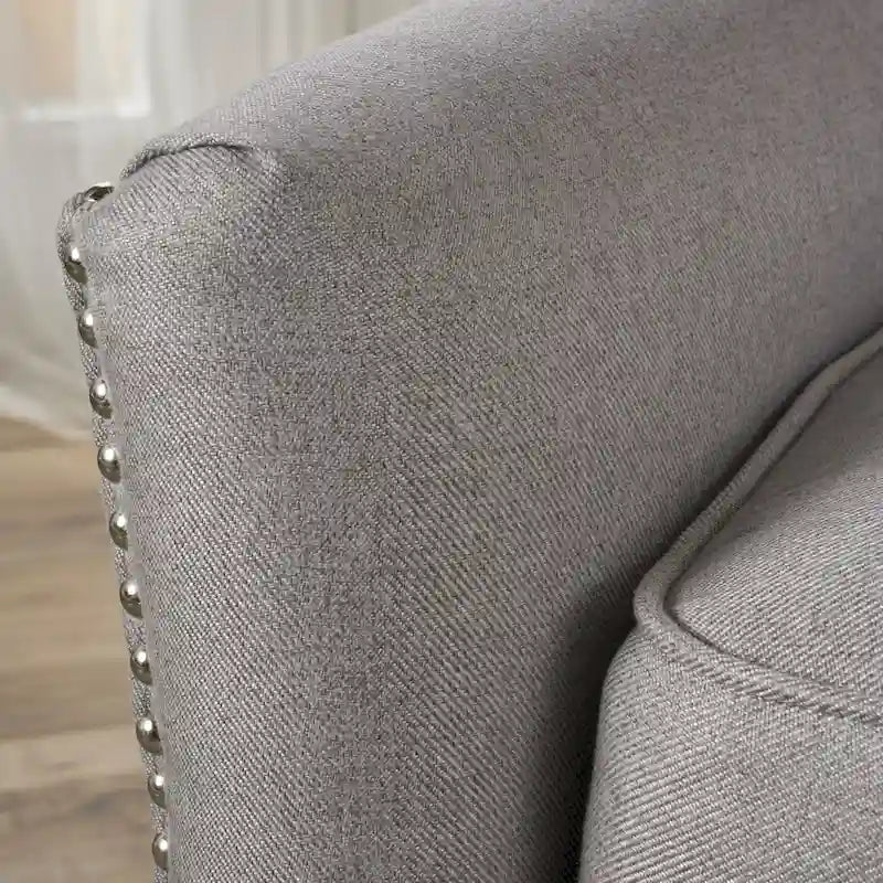 Fauteuil inclinable en tissu touffeté Cerelia par