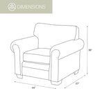Fauteuil cabane de montagne modèle 8501-00-60 avec repose-pieds assorti