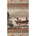 Fauteuil cabane de montagne modèle 8501-00-60 avec repose-pieds assorti