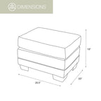 Fauteuil cabane de montagne modèle 8501-00-60 avec repose-pieds assorti