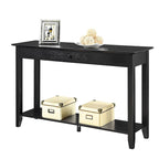 Console de style américain à 1 tiroir avec étagère