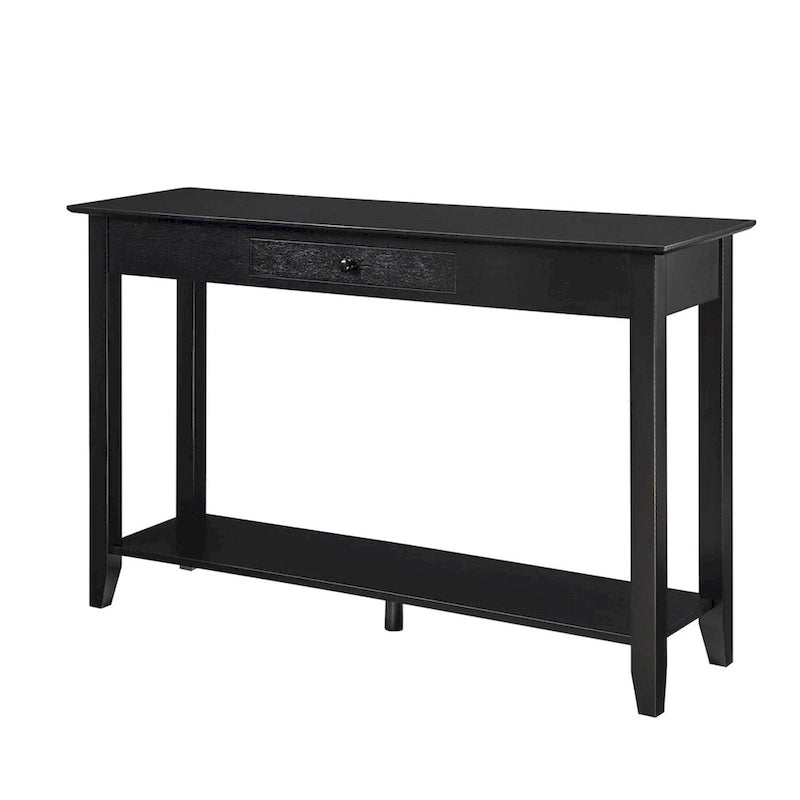 Console de style américain à 1 tiroir avec étagère