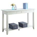 Console de style américain à 1 tiroir avec étagère