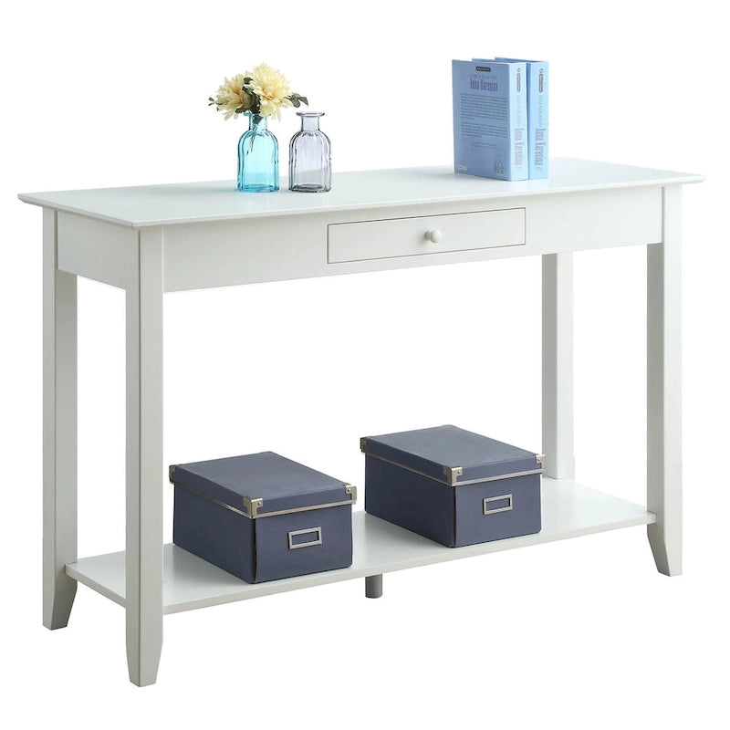 Console de style américain à 1 tiroir avec étagère