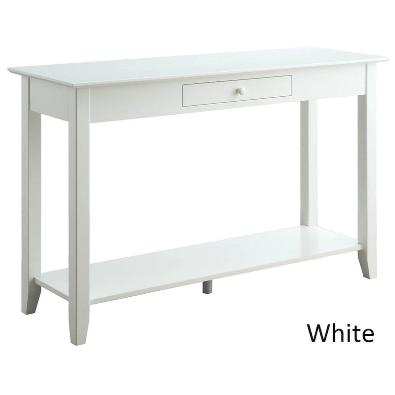 Console de style américain à 1 tiroir avec étagère