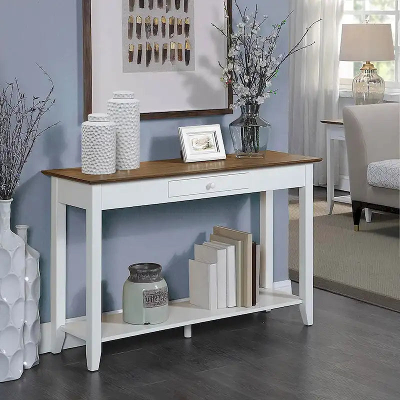 Console de style américain à 1 tiroir avec étagère