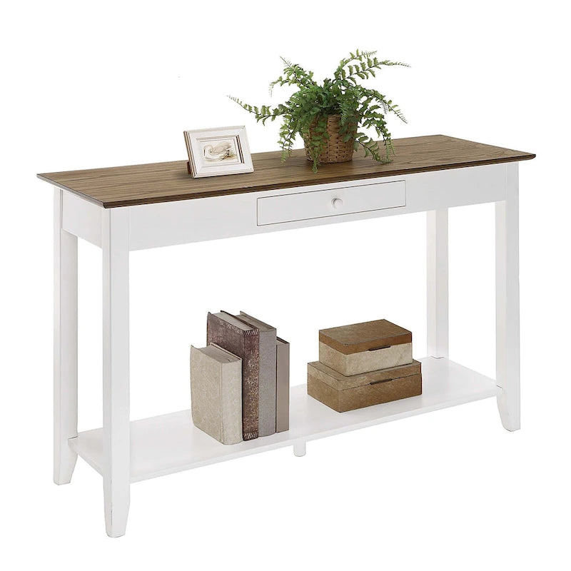Console de style américain à 1 tiroir avec étagère