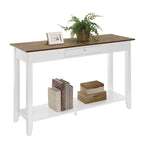 Console de style américain à 1 tiroir avec étagère