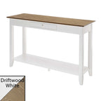 Console de style américain à 1 tiroir avec étagère