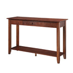 Console de style américain à 1 tiroir avec étagère
