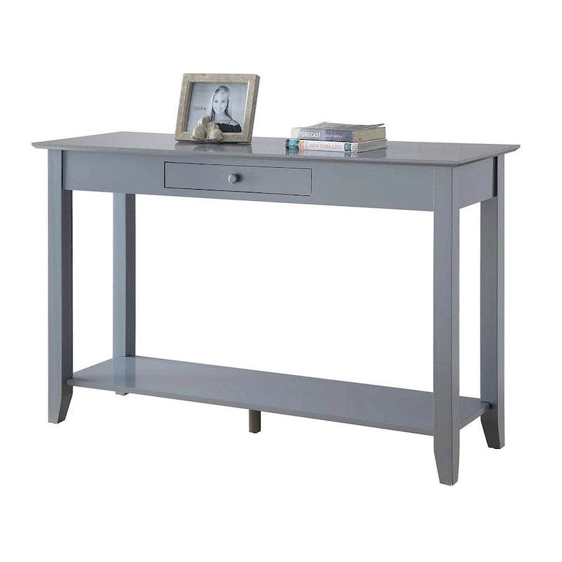 Console de style américain à 1 tiroir avec étagère
