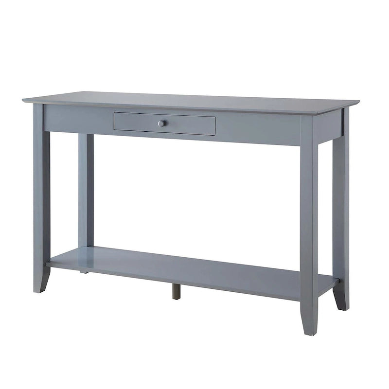Console de style américain à 1 tiroir avec étagère