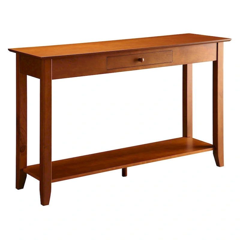 Console de style américain à 1 tiroir avec étagère