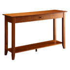 Console de style américain à 1 tiroir avec étagère