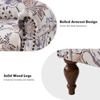 Fauteuil inclinable manuel Terri Classic Cutaway Arms with Nailheads pour salon, ensemble de 2, par
