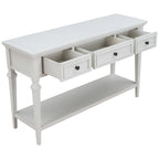 Console de style rétro classique avec trois tiroirs