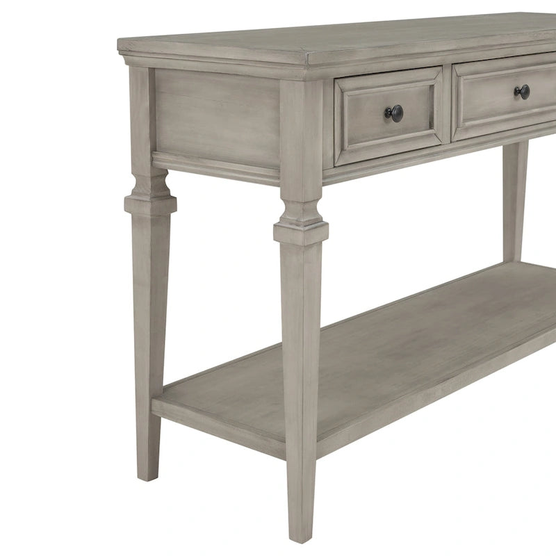 Console de style rétro classique avec trois tiroirs