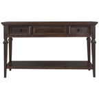 Console de style rétro classique avec trois tiroirs