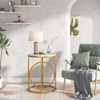 Table d'appoint ronde moderne de 20 po