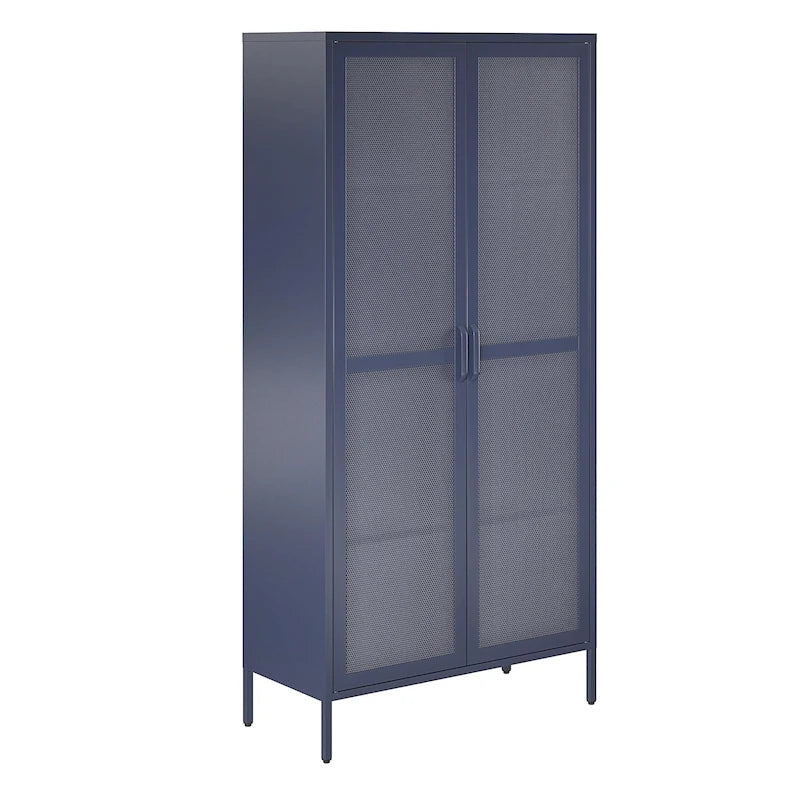 L'armoire de rangement haute en métal à 2 portes Channing