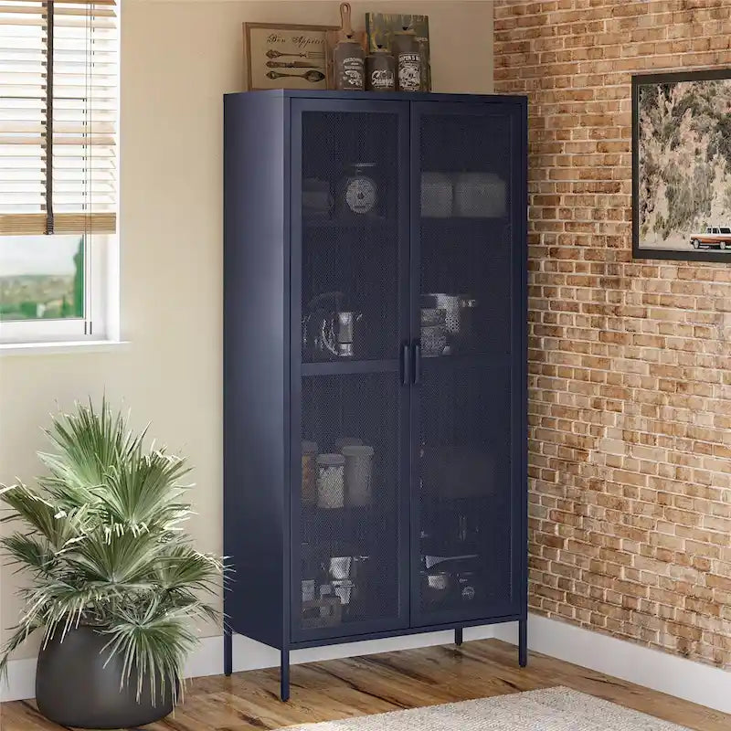 The  Channing Tall 2 Door Metal Storage Cabinet