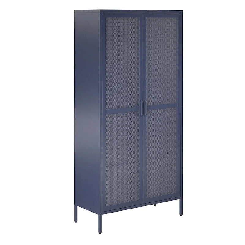 L'armoire de rangement haute en métal à 2 portes Channing