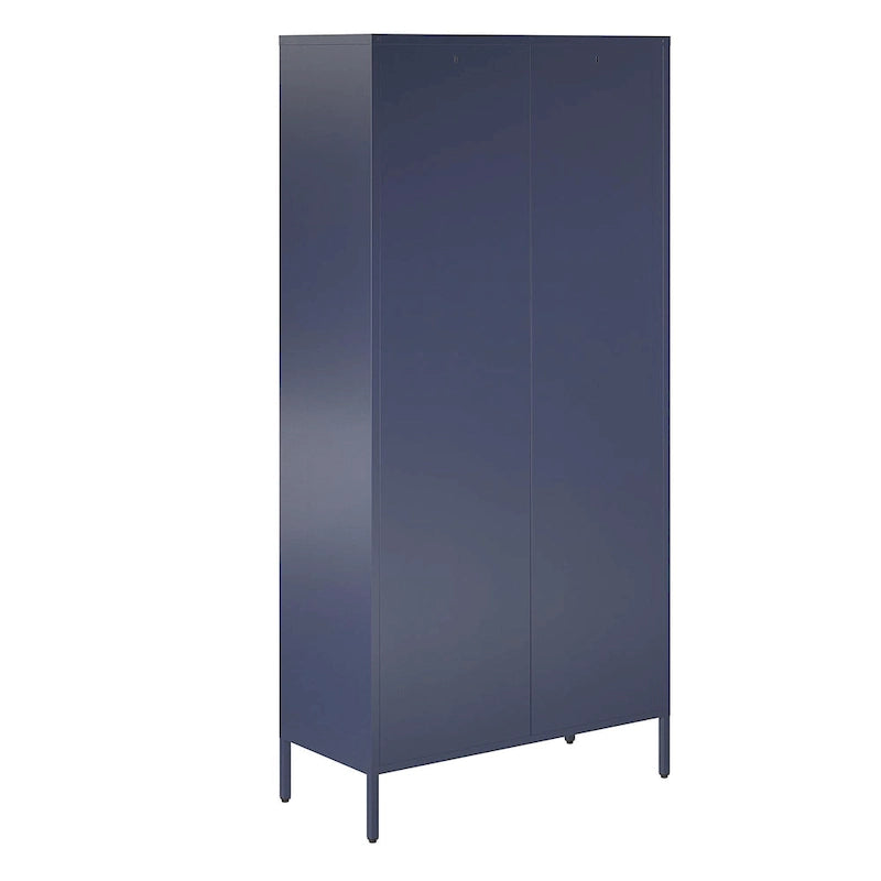 L'armoire de rangement haute en métal à 2 portes Channing