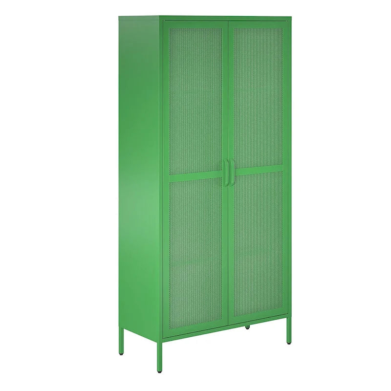 L'armoire de rangement haute en métal à 2 portes Channing