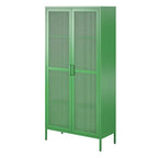 L'armoire de rangement haute en métal à 2 portes Channing