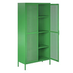 L'armoire de rangement haute en métal à 2 portes Channing