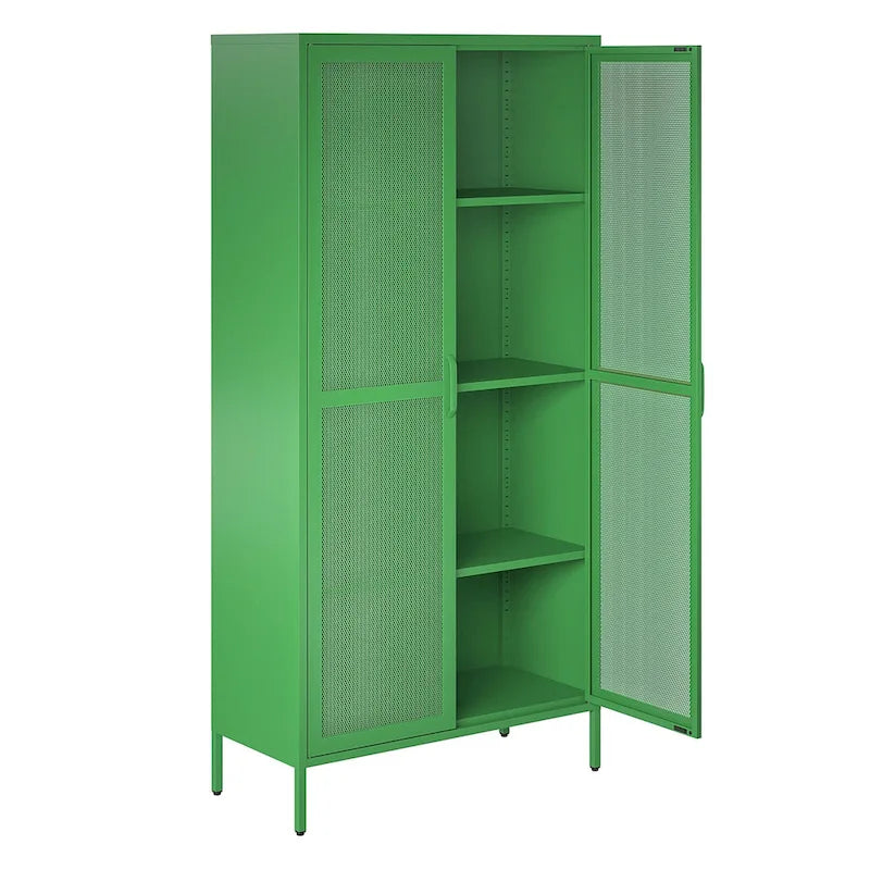 L'armoire de rangement haute en métal à 2 portes Channing