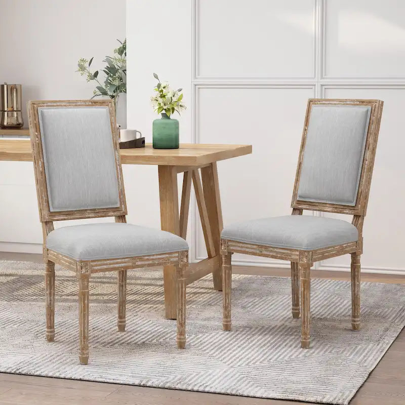 Chaise de salle à manger Regina Wood Tapissée par