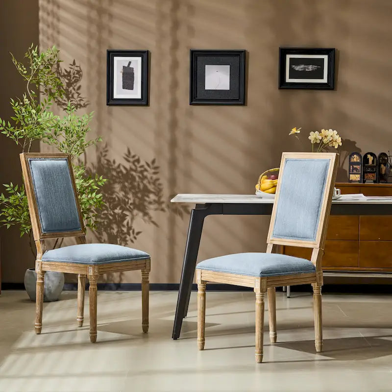 Chaise de salle à manger Regina Wood Tapissée par