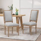 Chaise de salle à manger Regina Wood Tapissée par