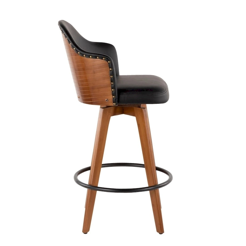 Tabouret de comptoir Valsatra Mid-century Modern