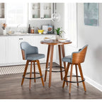 Tabouret de comptoir Valsatra Mid-century Modern