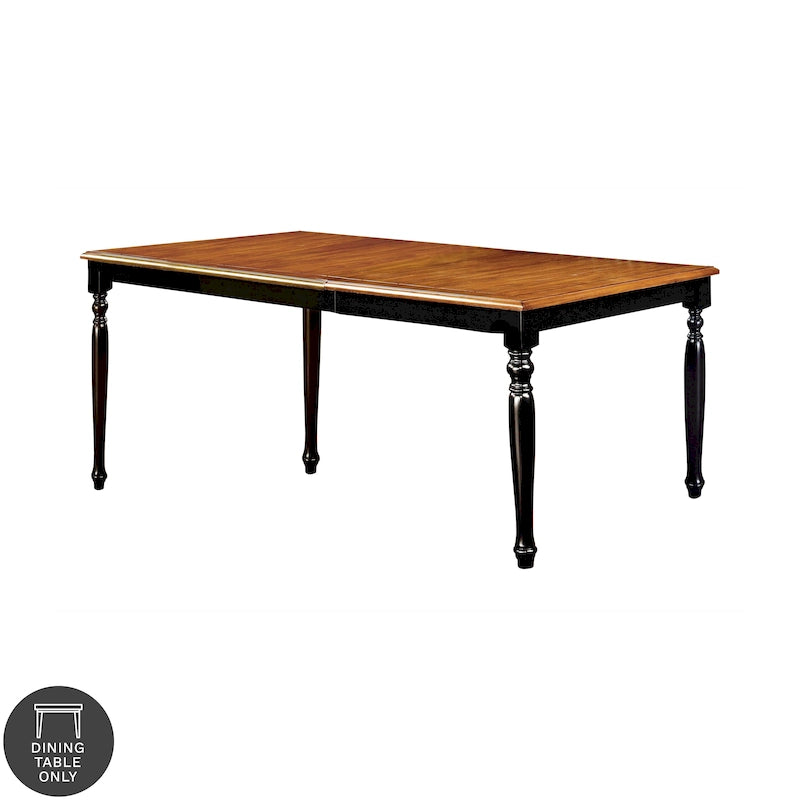 Table à manger extensible bicolore Levole de 198 cm