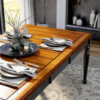 Table à manger extensible bicolore Levole de 198 cm