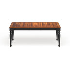 Table à manger extensible bicolore Levole de 198 cm