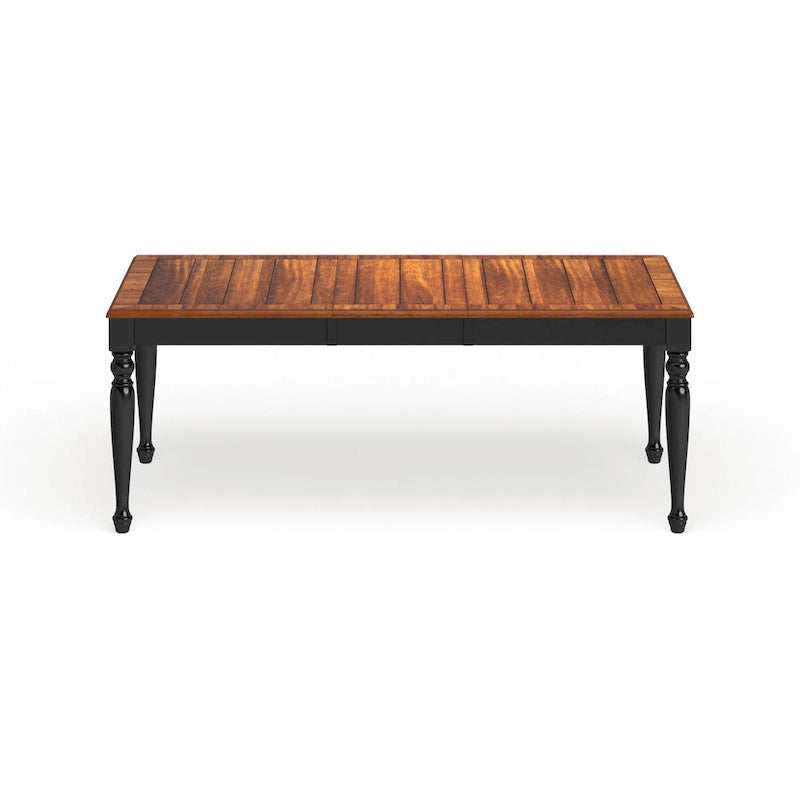 Table à manger extensible bicolore Levole de 198 cm