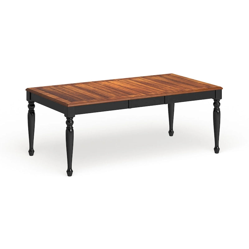 Table à manger extensible bicolore Levole de 198 cm