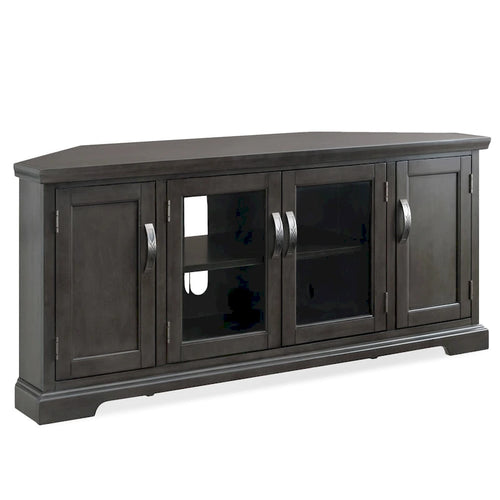 84386 Meuble TV d'angle avec rangement fermé