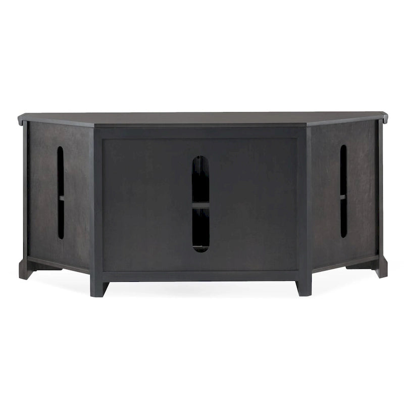 84386 Meuble TV d'angle avec rangement fermé