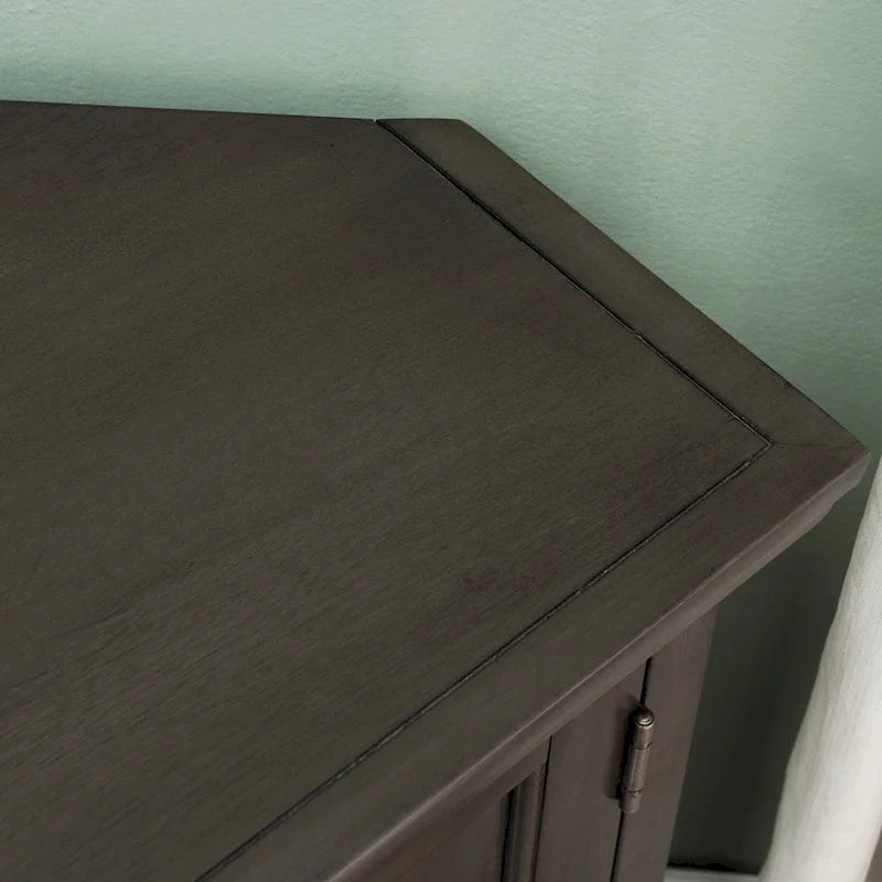 84386 Meuble TV d'angle avec rangement fermé
