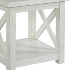 Table d'appoint blanc cassé Seaside Lodge