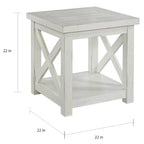 Table d'appoint blanc cassé Seaside Lodge