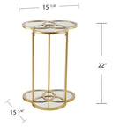 Table d'appoint géométrique Shelton