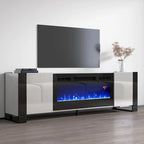 Meuble TV Woody BL-EF avec cheminée électrique 77