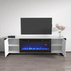 Meuble TV Woody BL-EF avec cheminée électrique 77