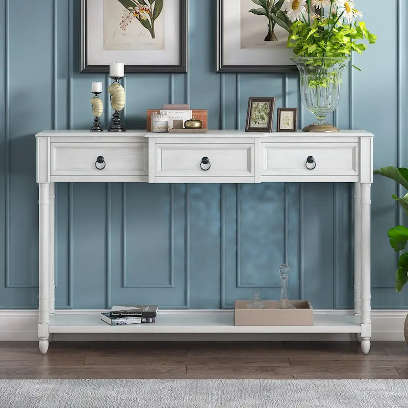 Console Table Sofa Table avec Tiroirs